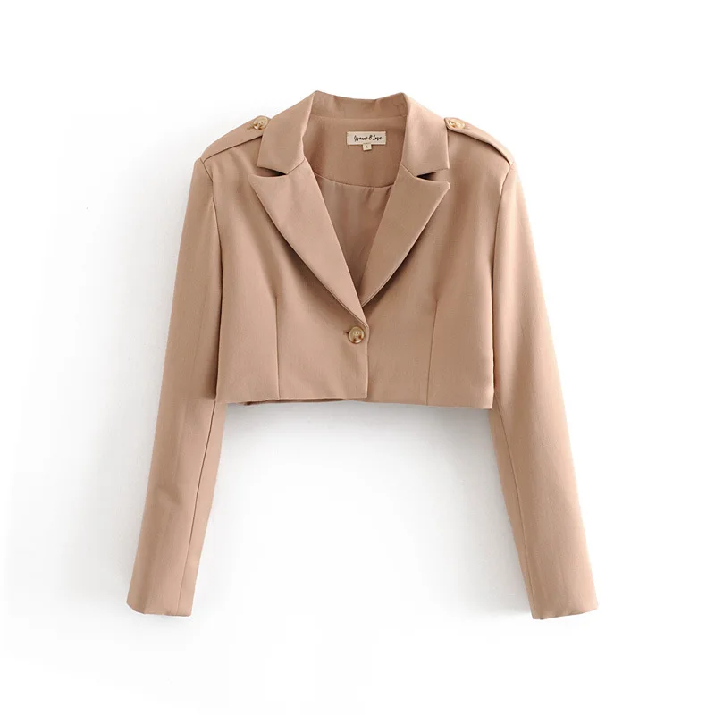

Europe And America WOMEN'S Dress 2019 Autumn New Style Slim Fit One-Button Casual Elegant Short Suit by Age Western Style Small