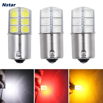 

Nstar 1pc BA15S 1156 1157 5050 6SMD Super White Led Lamp Bulbs Auto Styling Interior Dome Reading Light Car Accessories 090