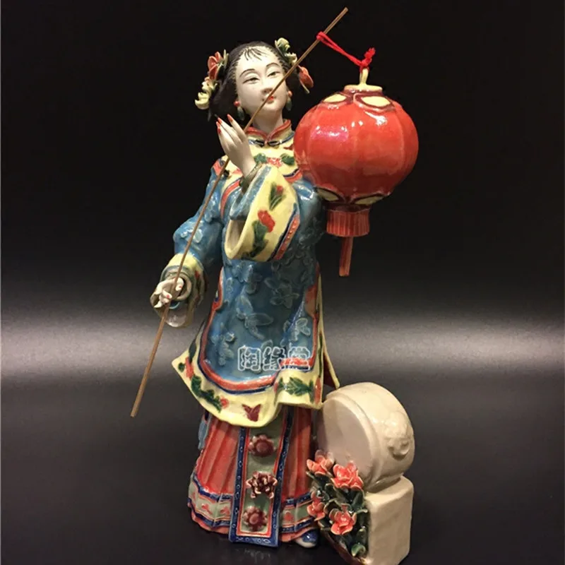Chinese Style Creative Classical Lady Statue Beautiful Women Figurine Ceramics Crafts Decorations For Home Collection | Дом и сад