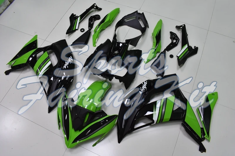Обтекатели для NINJA 650R 2017 2019 Зеленые Черные ER 6F 2018 из АБС пластика EX 650 17 18 19|Полные