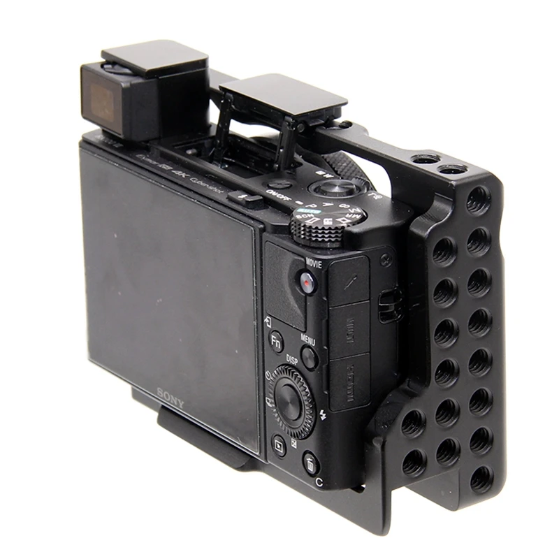 Pro камера клетка для sony RX100 M7 VII 7 Алюминиевый сплав защитный чехол с 1/4 резьбовыми отверстиями 105g