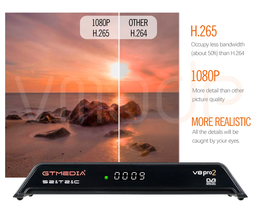 GTMedia V8 Pro2 DVB S2 спутниковый ресивер Встроенный 2,4G wifi DVB S2 DVB T2 DVB C Декодер H.265 с 2 летним Европейским сервисом