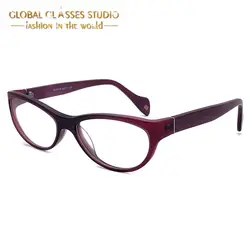 Женские сексуальные очки кошачий глаз оправа для женщин прозрачные линзы оптические очки модные очки X1177 фиолетовый