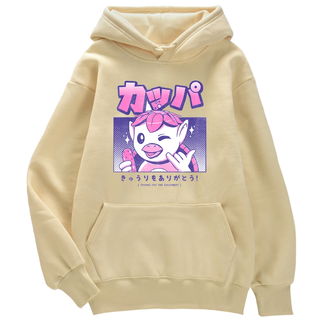

Cartoon Anime Character Print Autumn Warm Woman Crop Hoodie Harajuku Vintage Hoody Female Loose Oversized Sweatshirt For Women