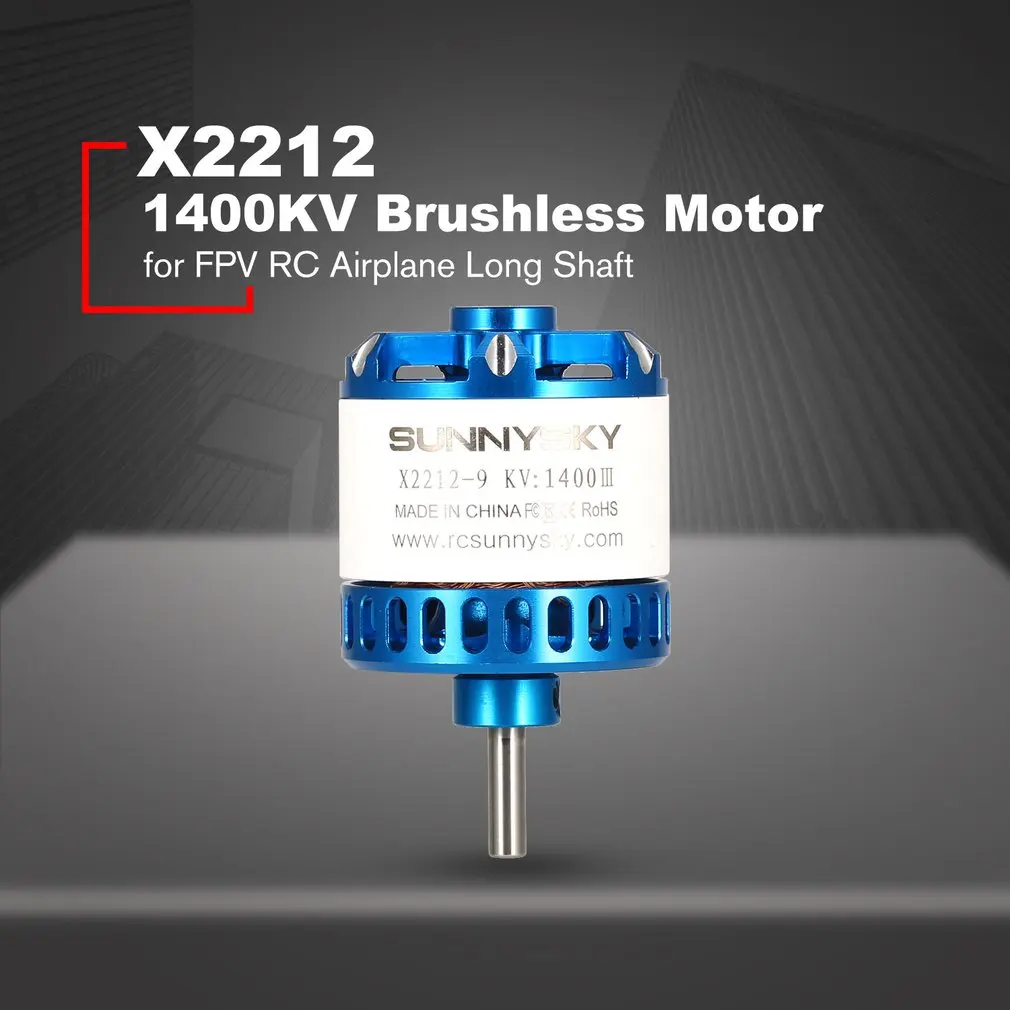 SUNNYSKY X2212-III 2212 980KV/1250KV/1400KV 3-4S бесщеточный двигатель для FPV RC гоночный Дрон самолеты фиксированное крыло самолет короткий вал - Цвет: X2212-III 1400KV