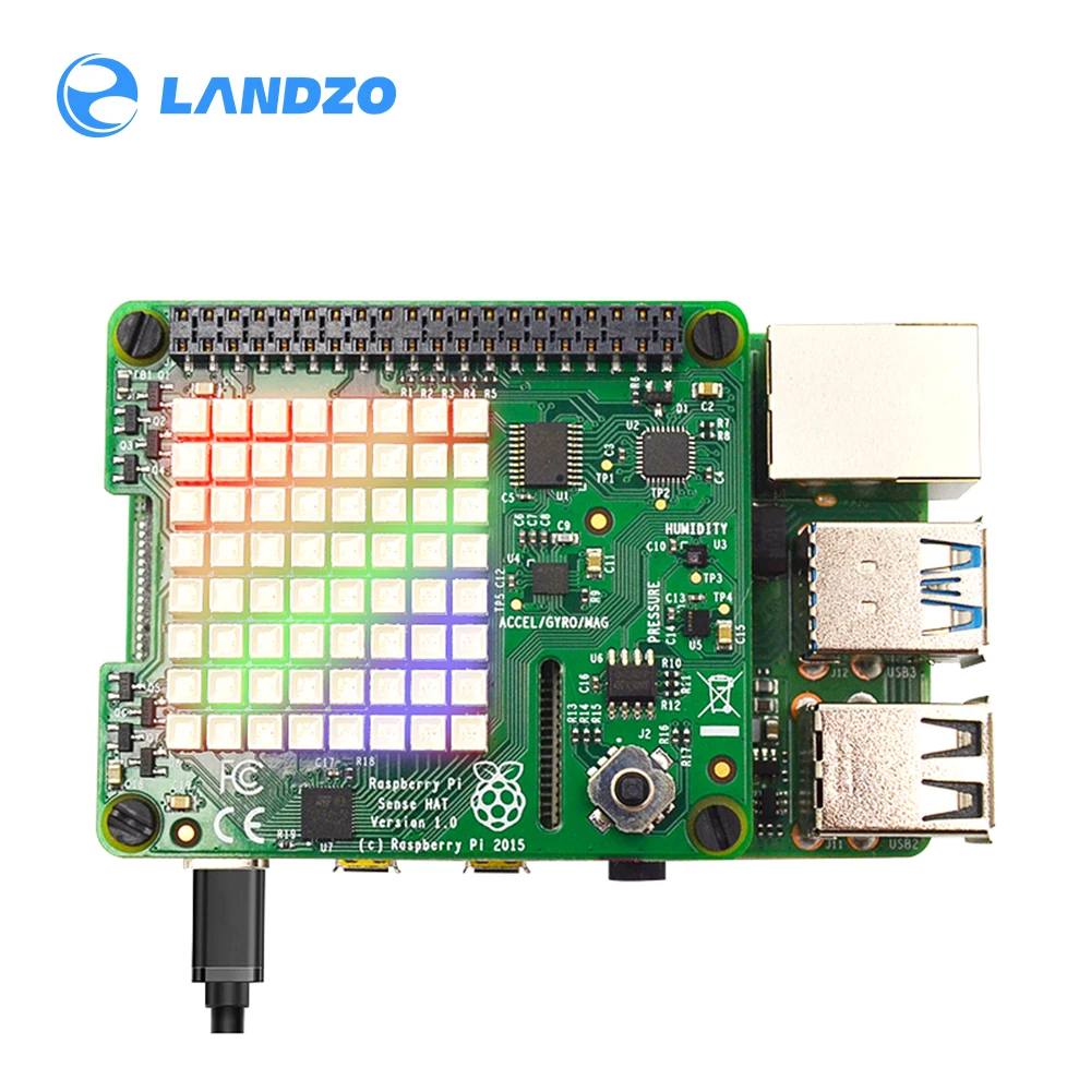 Raspberry Pi Sense Hat с ориентировкой, давлением, влажностью и температурными датчиками Raspberry Pi
