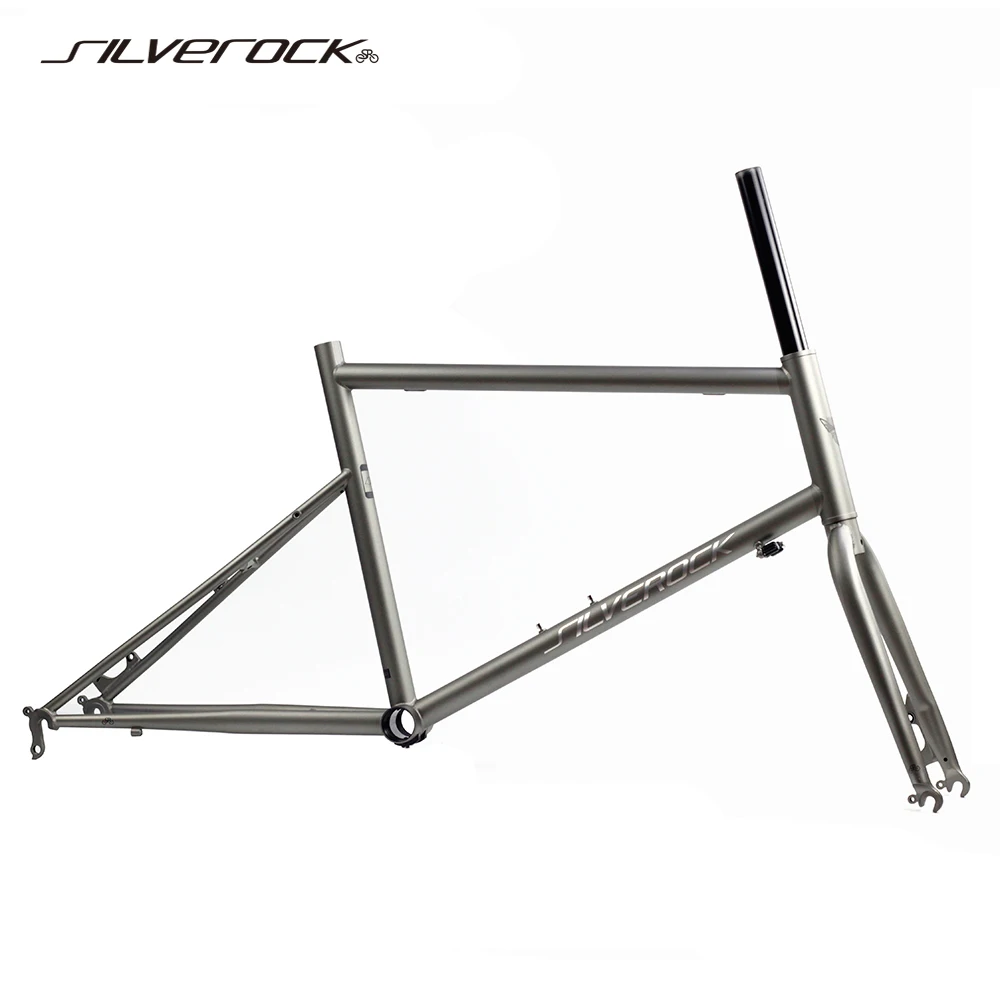 US $265.99 SILVEROCK Chrome Frame Fork 451 406 20 1 18 Minivelo Frame Fork Disc Caliper U Brake Urban Adult Bikes Frameset