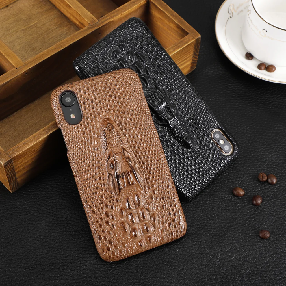 Стильный 3D чехол из натуральной кожи с драконом для Apple iPhone XS MAX Роскошный чехол для iPhone X/XS MAX/XR чехол для телефона