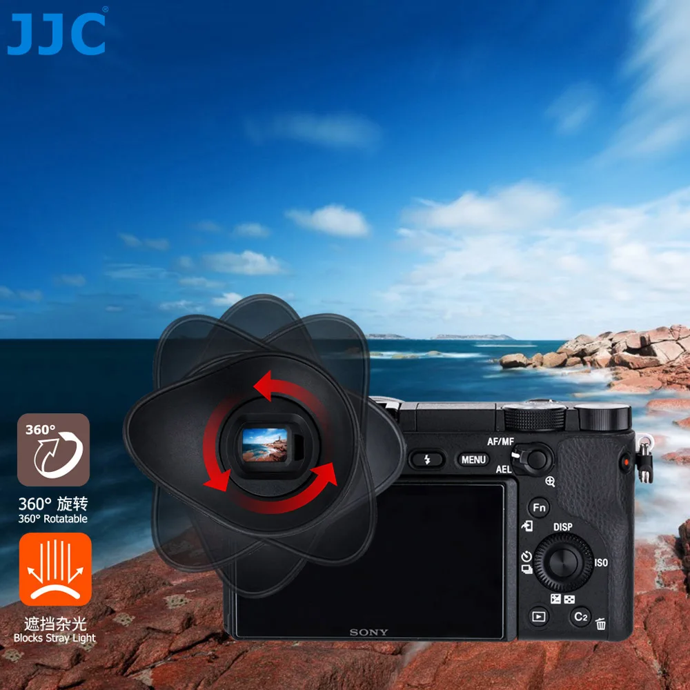 Наглазник JJC для камеры sony A6100 A6600 A6300 A6000 NEX-6 NEX-7 DSLR камера s видоискатель окуляр заменяет sony FDA-EP10