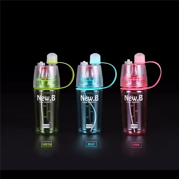 Creative Sports Bottle Outdoor Spray Bottle Moisturizing Cycling Gym Drinking Bottles 600ML Space Cup
