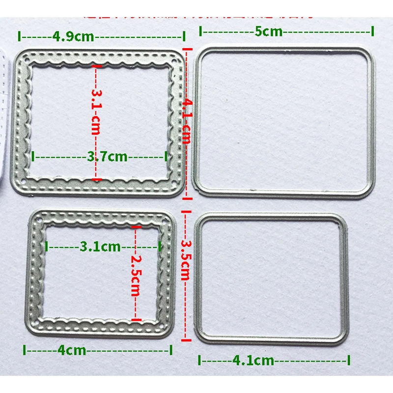 Stitch Rectangle frame cutting Dies  2