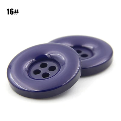 16Blue Purple Meetee 50 шт. 15-25 мм 30 шт. 28-38 мм 4-полимерная пуговица с отверстиями плоская задняя сторона украшения пряжки детские игрушки «сделай сам» Одежда Аксессуары для скрапбукинга - Цвет: 16Blue Purple