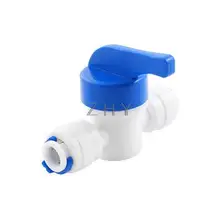 Четверть поворота пластиковый водопроводный кран клапан для 10 мм диаметр трубы шланг трубы
