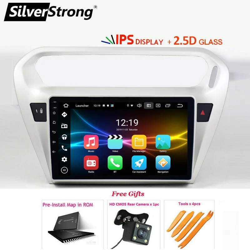 SilverStrong ips Android10.0 автомобильный радиоприемник для PEUGEOT 301 Android автомобильный gps для CITROEN Elysee аудио gps головного устройства Navi опция DSP - Цвет: 301-M3