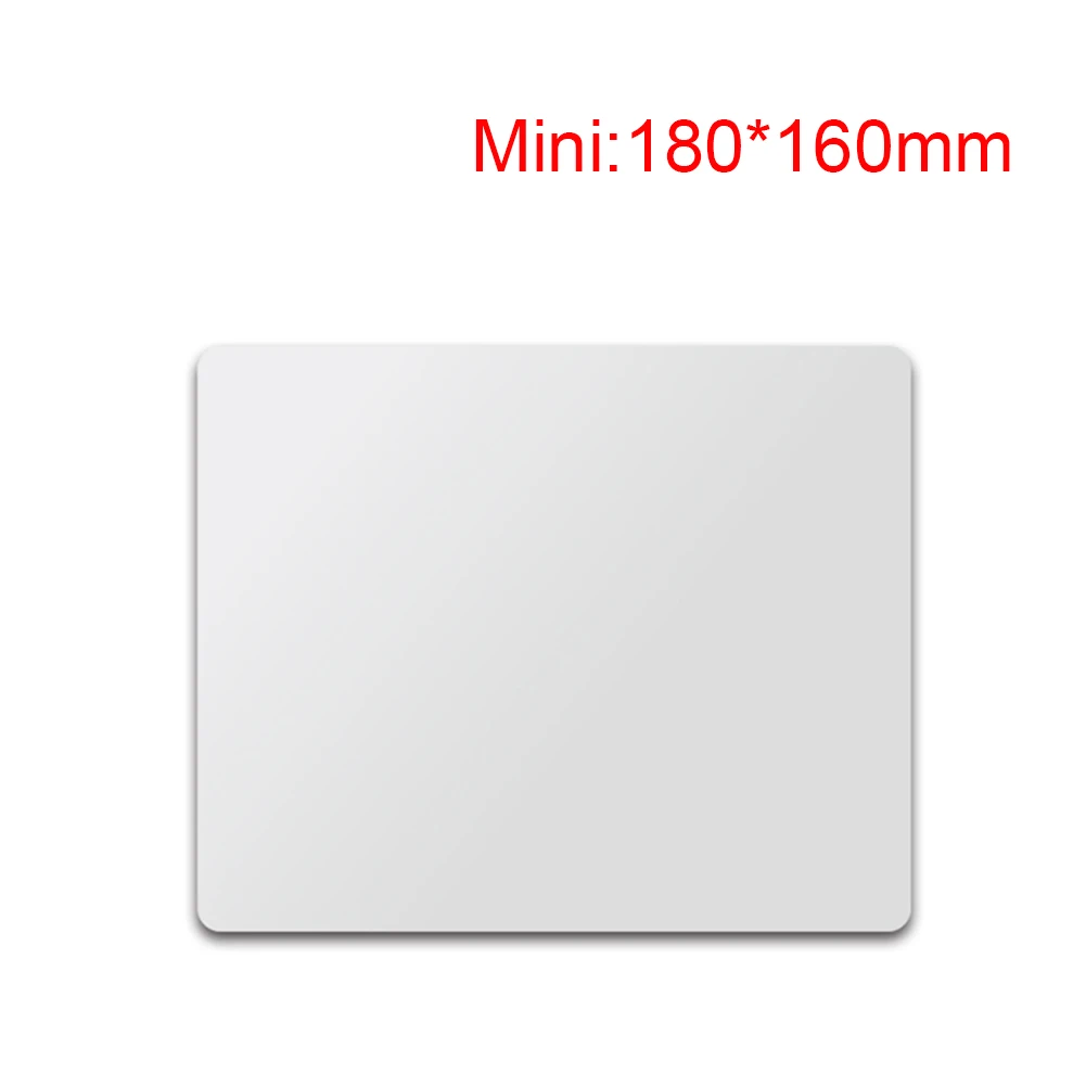 180x160MM Металлический алюминиевый коврик для мыши, Жесткий Гладкий магический тонкий коврик для мыши ad, двухсторонний Водонепроницаемый, быстрый и точный контроль для офиса, дома - Color: 180x160MM