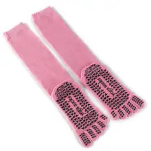 Женские нескользящие носки для танцев, нескользящие носки-тапочки для йоги, носки для фитнеса с пятью пальцами, хлопковые спортивные носки для похудения, гимнастики