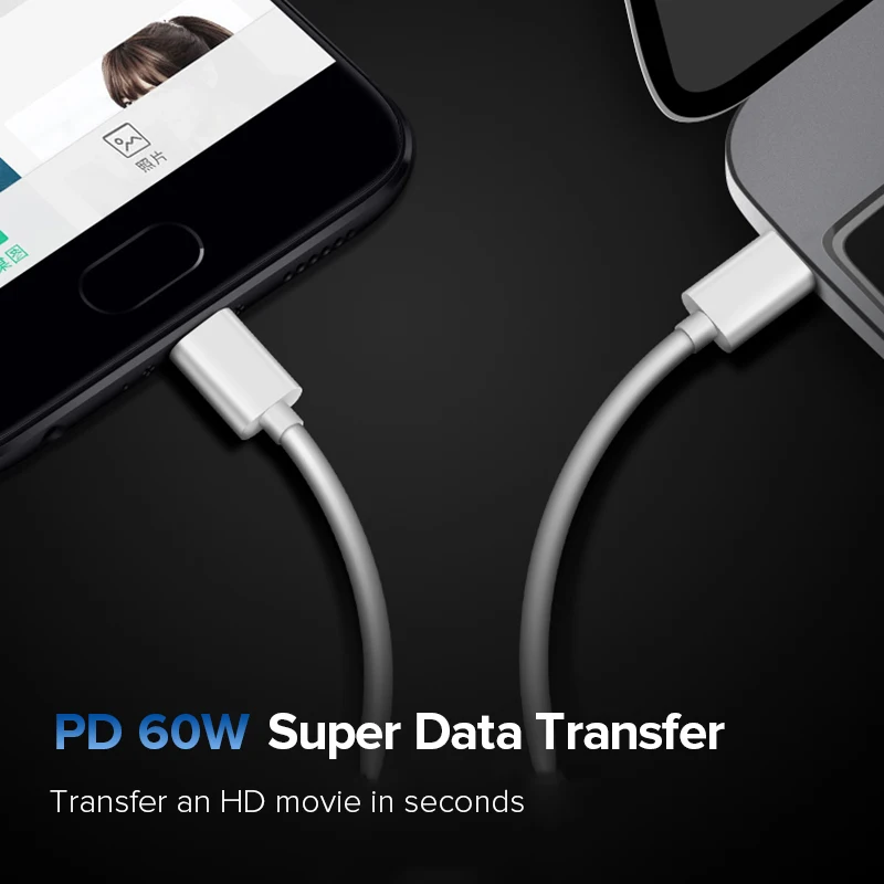 EECPT usb type-C кабель для USB C кабель PD 60 Вт Быстрая зарядка Quick Charge 4,0 type-C кабель для samsung S10 S9 Xiaomi MacBook Pro