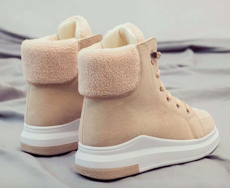 Scarpe Da Tennis delle donne di Nuovo Modo; повседневная обувь из флока; Scarpe Traspiranti Autunno Inverno на шнуровке; Appartamenti Delle Donn