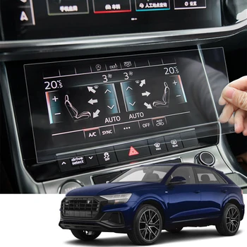 

Car Styling GPS Navigation Screen Film Dashboard Glass Display Screen Film Climate Control Car Accessories For Audi Q8 2018-2020
