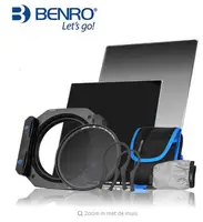Benro FM75 filtro inserto bergkante 75mm houder 75x100mm GND8 (0.9) gradiente grijs ND16 kit filtro