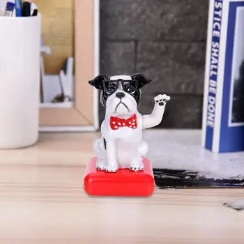 

Plastic Solar Power Lucky Dog Car Ornament Home Decor Flip Flap Pot Swing Toy