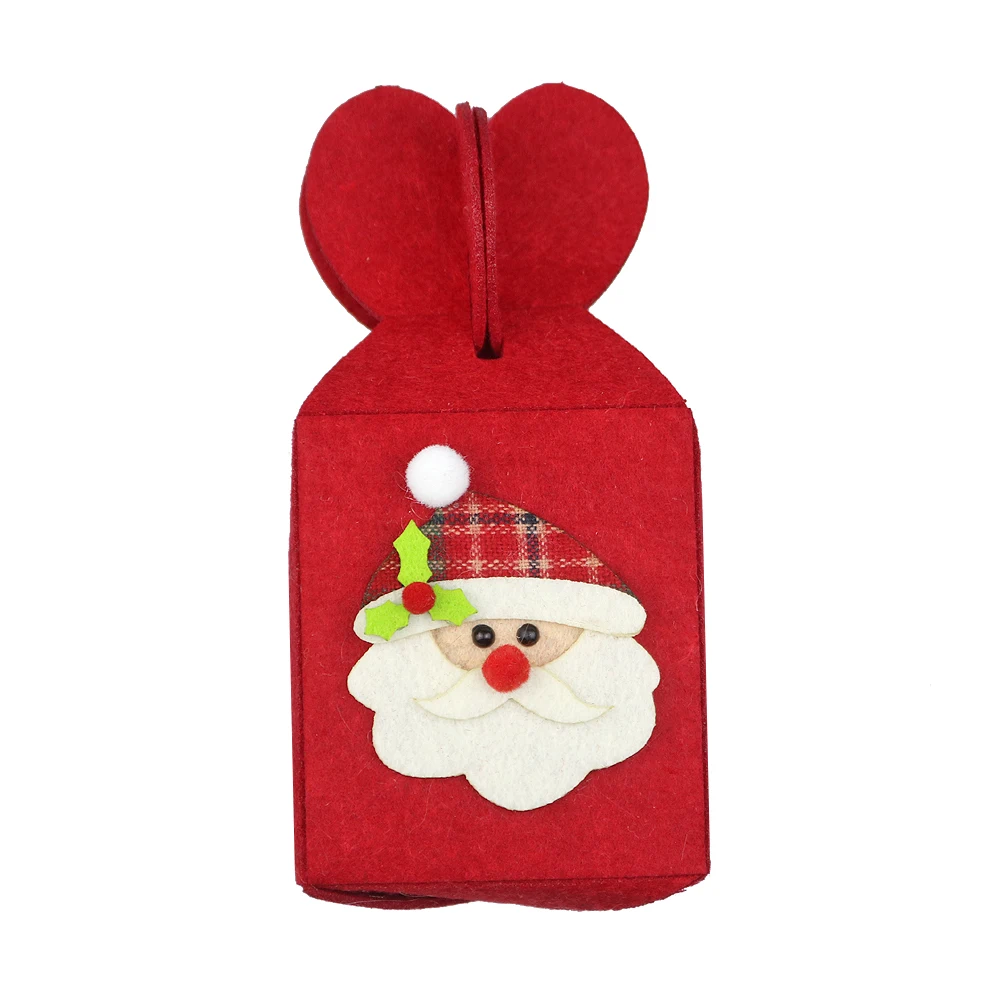 Новые модные рождественские украшения своими руками складные сумки для яблока креативные Нетканые Сумки Подарочные Сумки - Цвет: Red old man