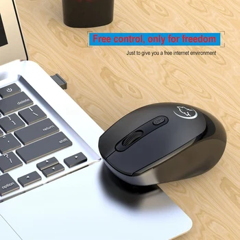

Wireless Mouse Ergonomic Mouse Optical Mice 2.4G with USB Receiver 1200/1600/2400 DPI for Laptop PC