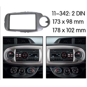 

Car Radio Fascia Stereo Frame Dash Panel Mount Kit for 2012 Toyota Yaris Vitz
