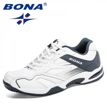 

BONA 2020 New Designers Chaussures De Tennis Shoes Men Sneakers Action Leather Walking Shoes Mansculino Fitness Trainer Footwear