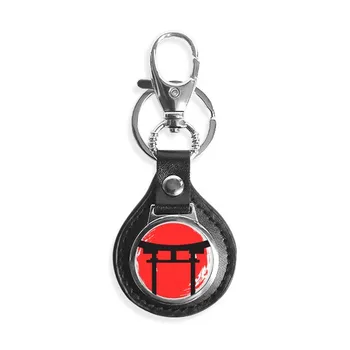 

Shinto Shrine Japan Torii Leather Metal Key Chain Ring Car Keychain Gift