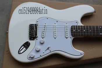 

Free shipping New F 6 string yellow cream Electric Guitar !! @12