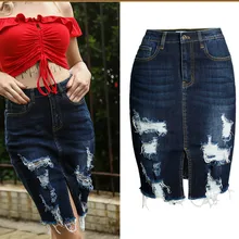 Новая Осенняя Повседневная ковбойская джинсовая юбка с бахромой для женщин