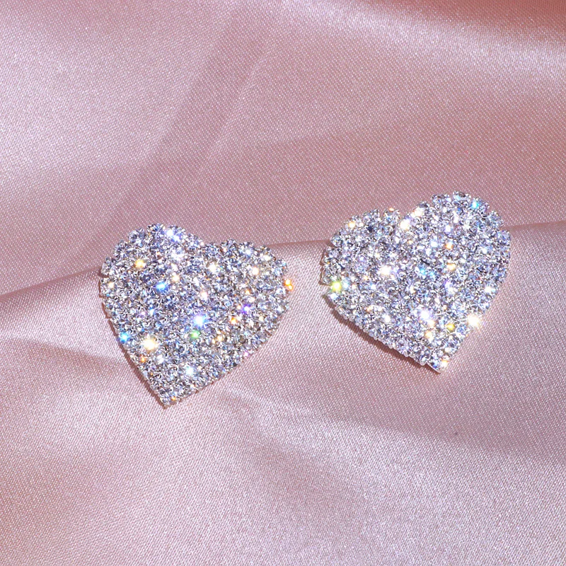Gold Heart Earrings — Olivier Luxe Accessories