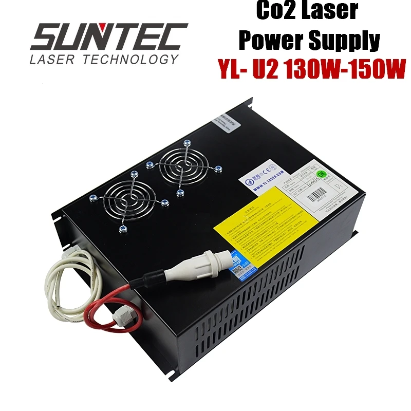 SUNTEC YL U2 130 Вт-150 Вт Co2 лазерный источник питания для Co2 лазерной трубки гравировальный станок для Co2 лазерной трубки R3 R5 A2s A4s