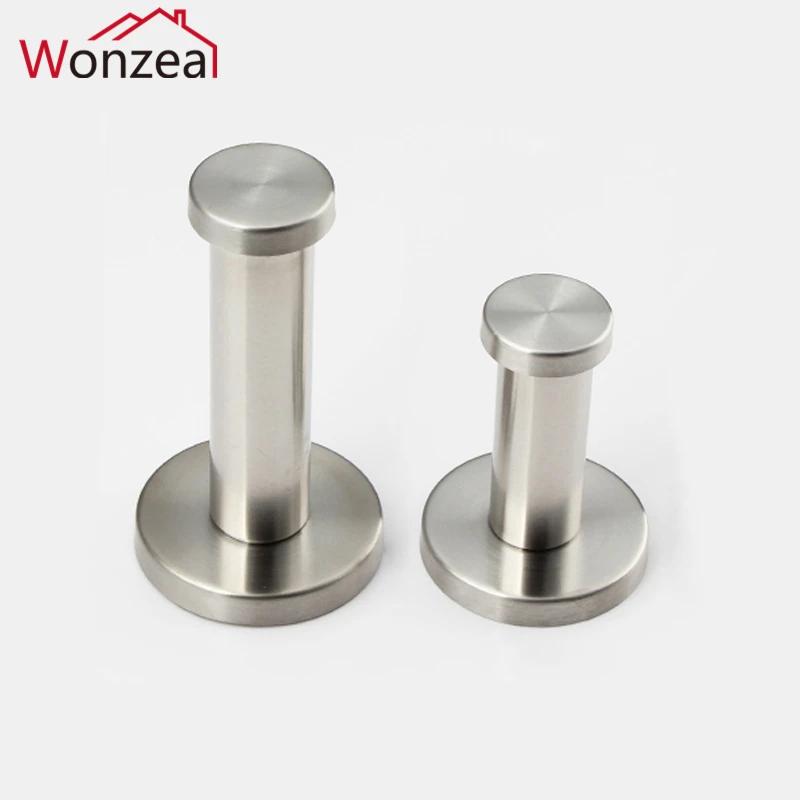 Утолщенный цилиндрический крючок из нержавеющей стали за дверью одинарный