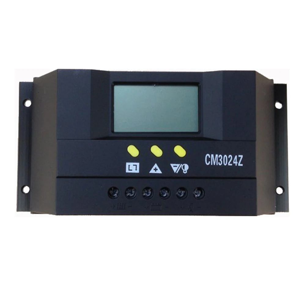 CM3024Z 12 V/24 V 30A Genetator напряжение PWM солнечный контроллер штекер в режиме заряда Регулятор lcd