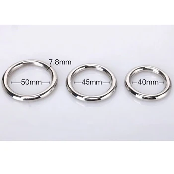 Sex Toys 3 Size Stainless Steel Penis Ring Delay Ejaculation Time Cock Ring Sex Toys For Men Cockring Toys for adults 4