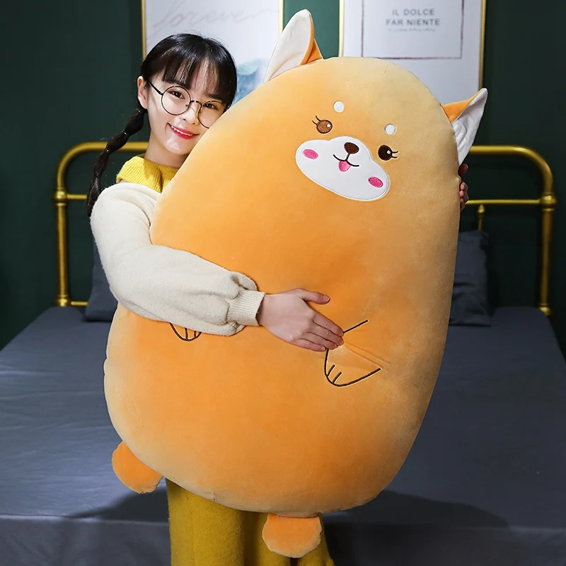 

Hot Huggable super kawaii bear dog cat dinosaur pig mouse plush pillow stuffed animal sleep napping baby kids gifts shiba toys