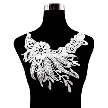 Emboidery воротник для шеи diy поддельные съемные воротники водорастворимые Женская бутоньерка трехмерные кружевные аксессуары
