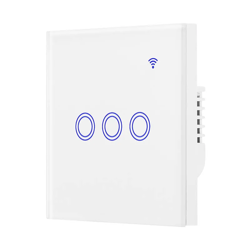 WI-FI 2,4G Сетевая связь Smart Переключатель 1/2/3 Поддержка третьей вечерние голос Управление приложение Управление таймер управление мобильным телефоном - Комплект: 3Gang