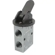 S3HL-08 2 Позиция 3 Way ручная рукоятка Управление Пневматический Механический клапан герметизирующая ptfe-лента для 1/4