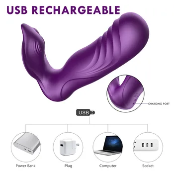 Thrusting Wearable Vibrator for Women Orgasm Masturbator Pulsating Dildo Vibrator Remote Control Anal Sex Toys for Women 6
