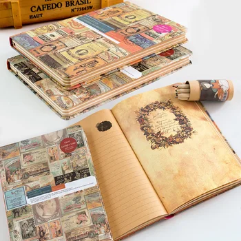 

Portable Creative Notebook Retro Journal Drawing Exquisite Diary Book Unique Appearance Design Office Work