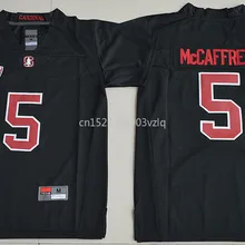 Новое поступление, высокое качество, футболка для колледжа, Кристиана маккаффри, Майки#5, молодежные майки McCaffrey, S-XL