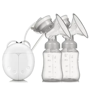 

Double Electric Breast Pump With Milk Bottle Infant USB BPA free Powerful Breast Pumps Baby Breast Feeding