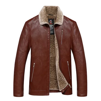

9915 New Fashion Winter Clothing Short Sheepkin Leather Plus Velvet Padded Mens Jackets and Coats