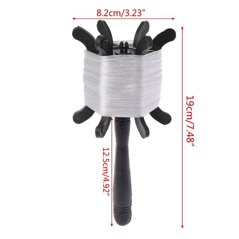Outdoor Sports 100m White Flying Kite String Line with Winder Tools Accessories 95AE
