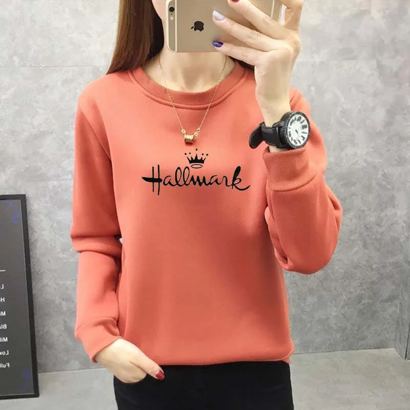 Style 2 10 цветов буквенный свитшот с длинным рукавом женский без капюшона студенческий осень зима плюс бархат большой размер свитер женский - Цвет: Style 2