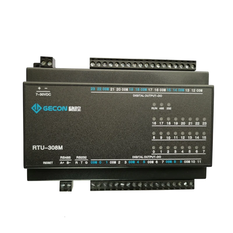 24 способа нормально открытый релейный модуль управления, RS485 интерфейс Modbus RTU протокол IO модуль 5A250V