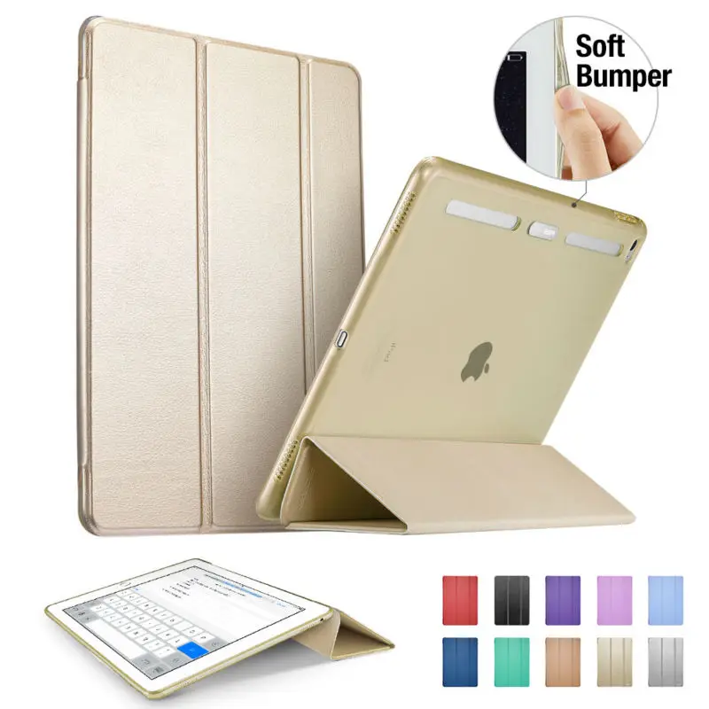 Для iPad Mini 4 Чехол, ESR ультра тонкий из искусственной кожи+ Блестящий силиконовый мягкий бампер для Apple iPad Mini 4 чехол Авто Режим сна/пробуждения - Цвет: Champagne Gold